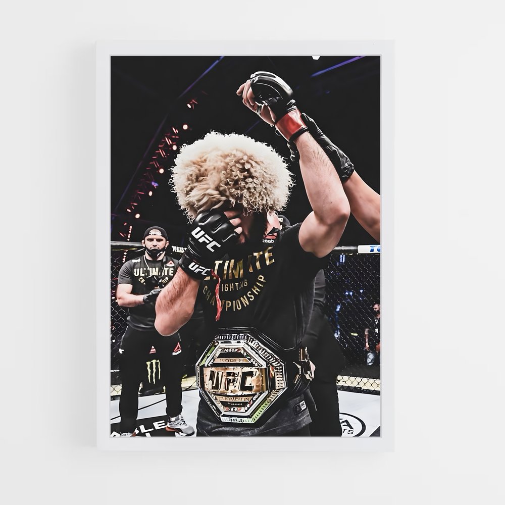 Poster Combat Victorieux – affiche MMA (vue 3)