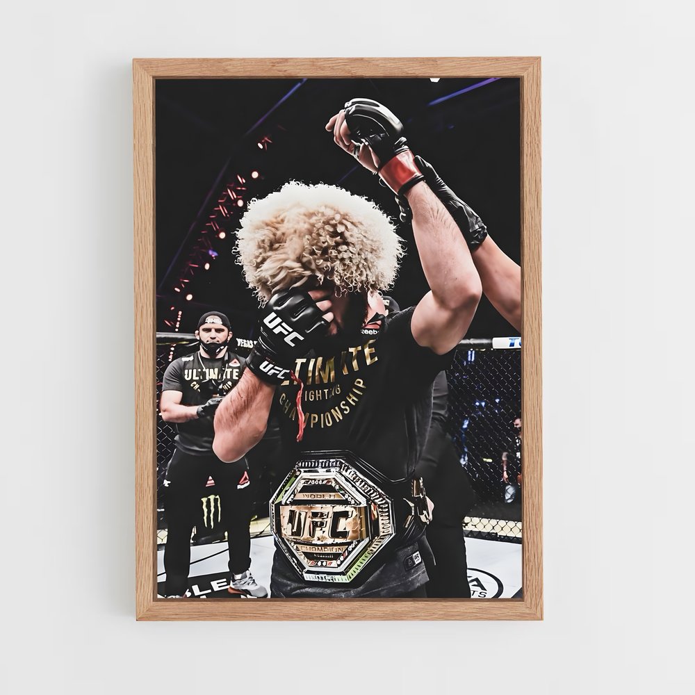 Poster Combat Victorieux – affiche MMA (vue 4)