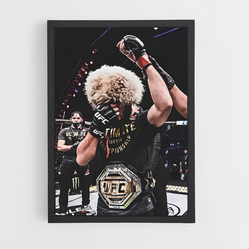 Poster Combat Victorieux – affiche MMA (vue 2)