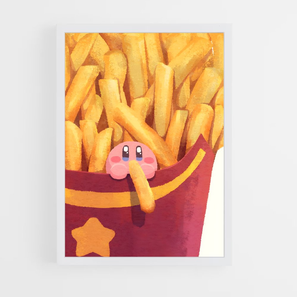 Poster Kirby Frites (vue 3)