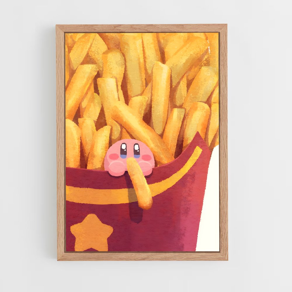 Poster Kirby Frites (vue 4)