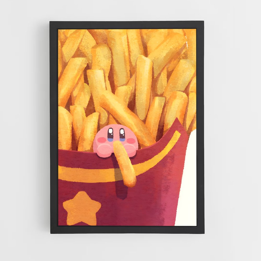 Poster Kirby Frites (vue 2)