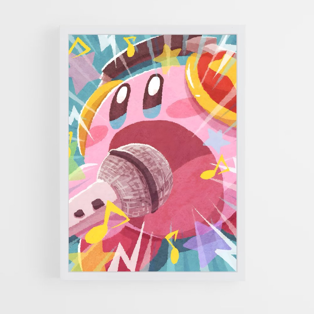 Poster Karaoke – affiche Kirby (vue 3)