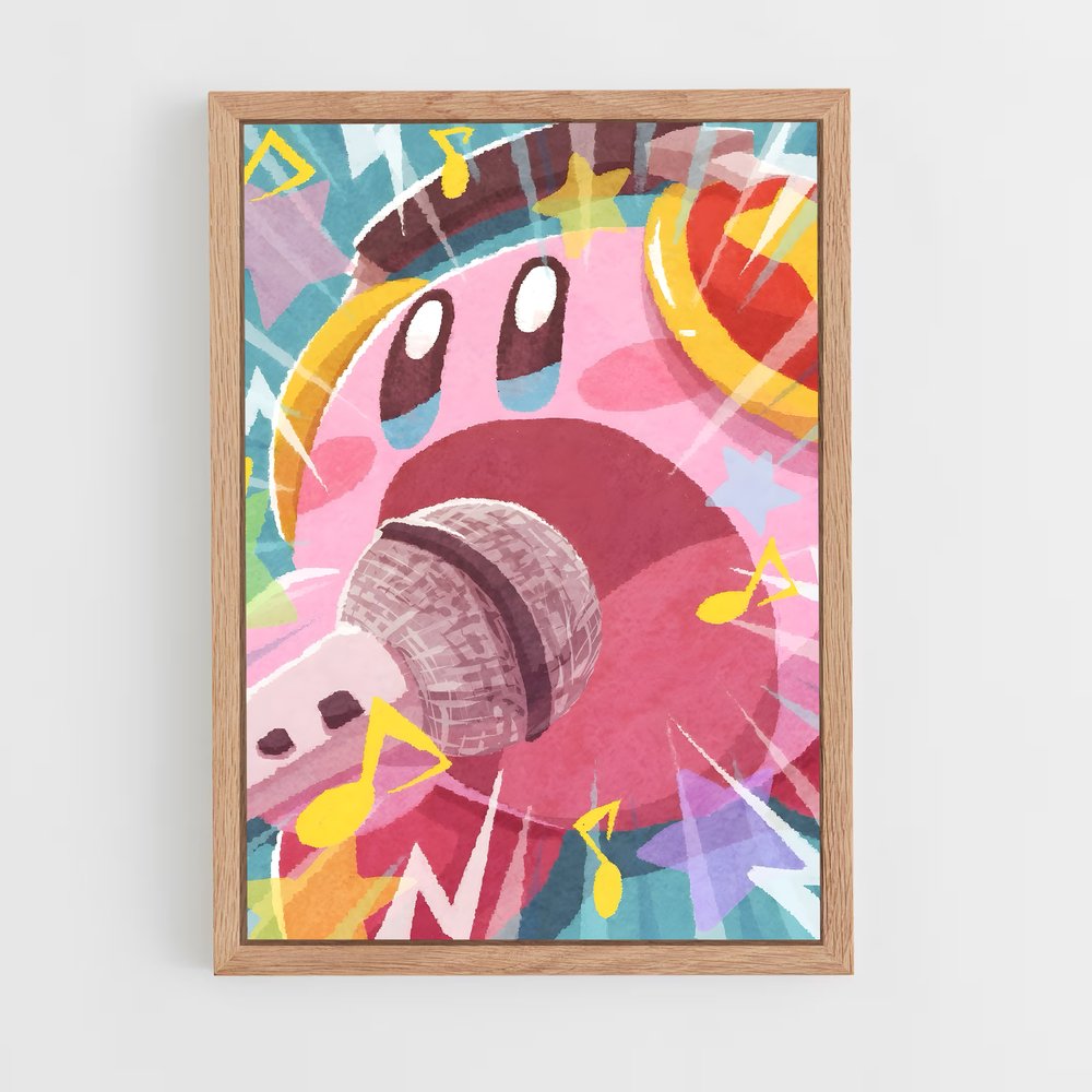Poster Karaoke – affiche Kirby (vue 4)