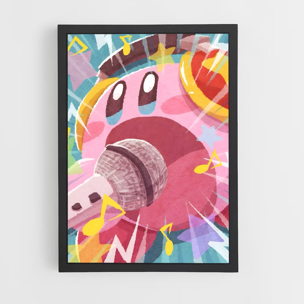 Poster Karaoke – affiche Kirby (vue 2)