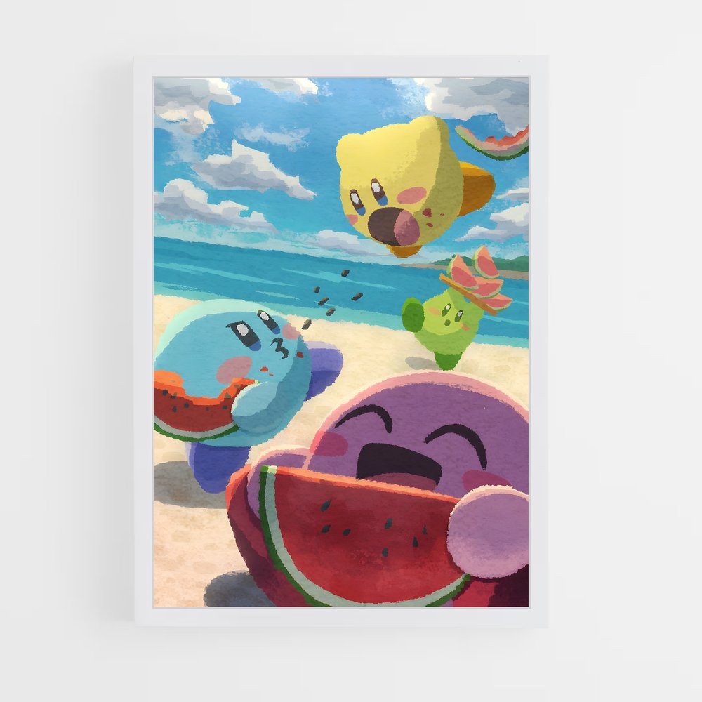 Affiche Kirby Plage (vue 3)