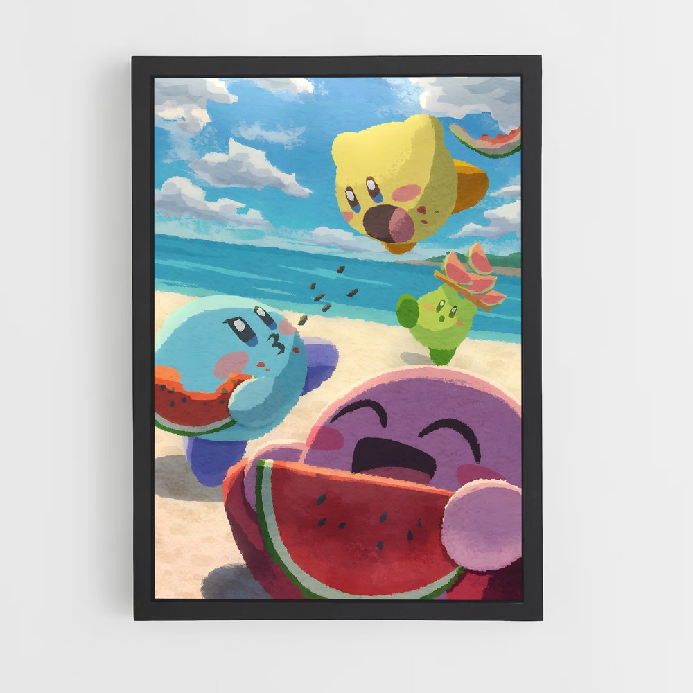 Affiche Kirby Plage (vue 2)