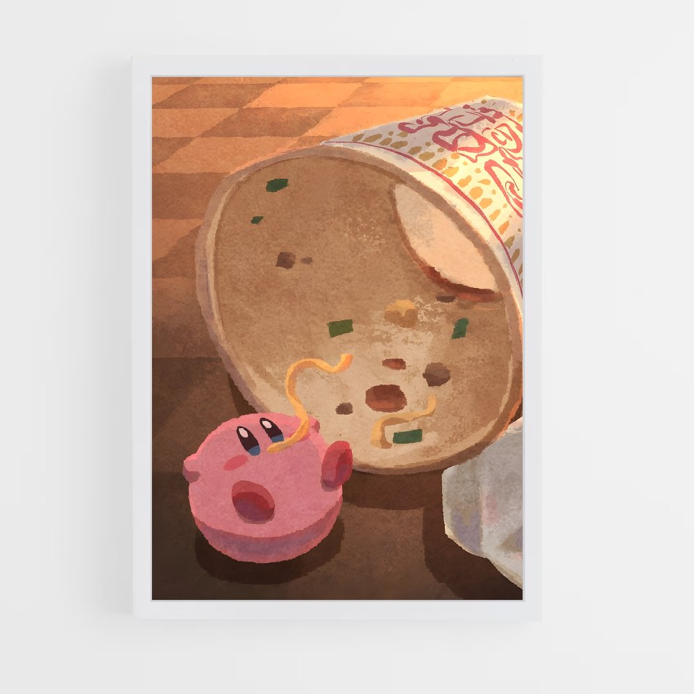Poster Cup Noodle – affiche Kirby (vue 3)