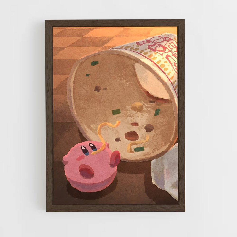 Poster Cup Noodle – affiche Kirby (vue 5)