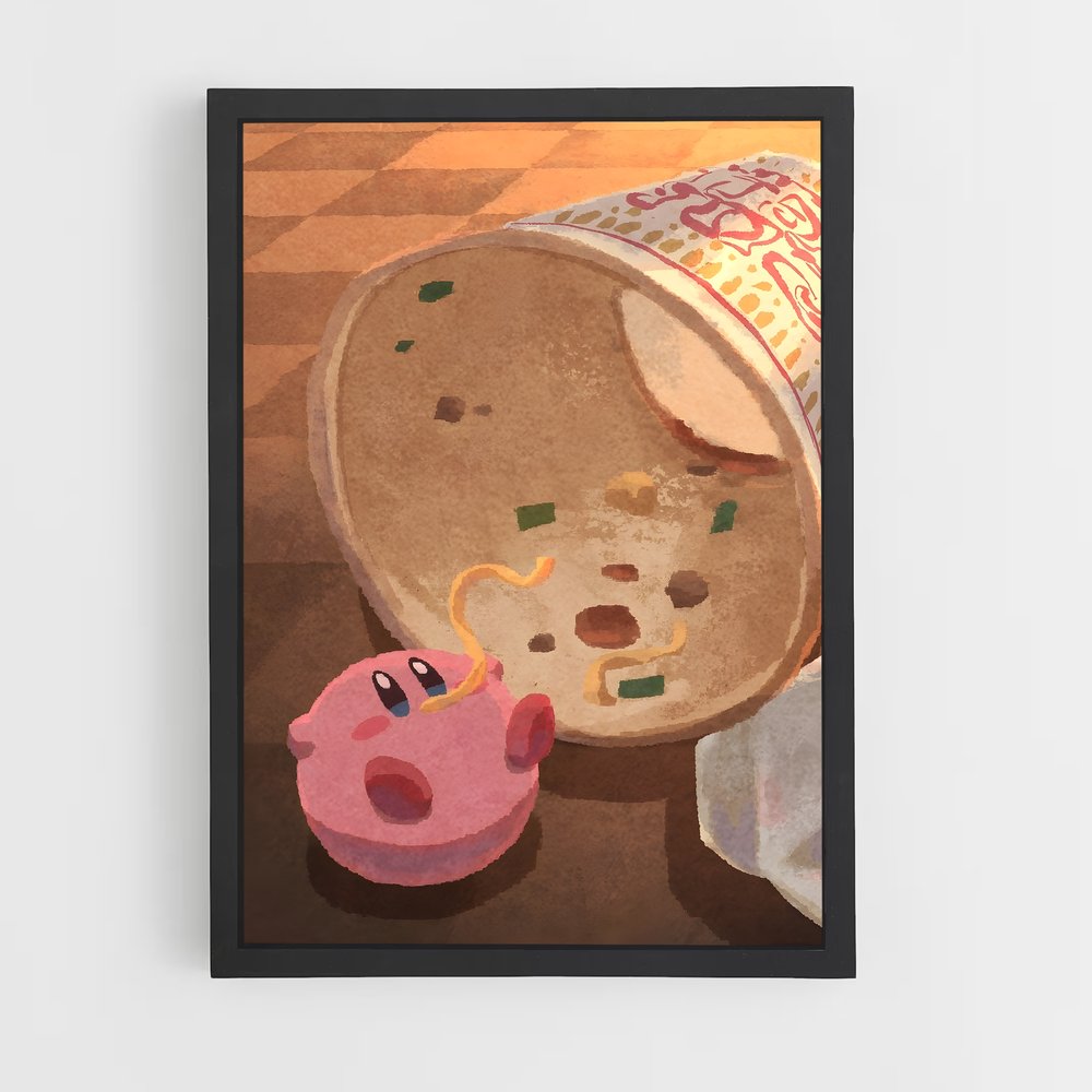 Poster Cup Noodle – affiche Kirby (vue 2)