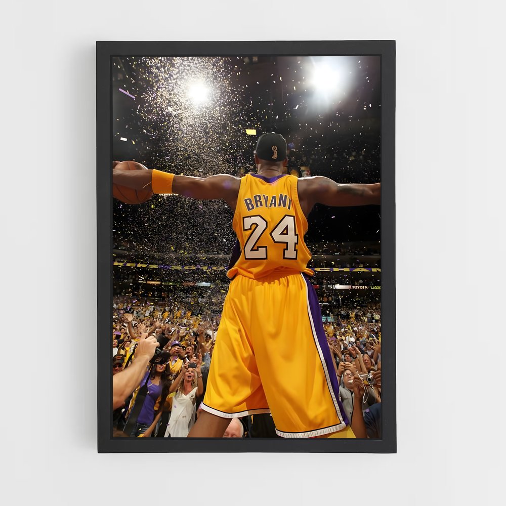 Poster Kobe Bryant 24 – affiche Basketball (vue 2)