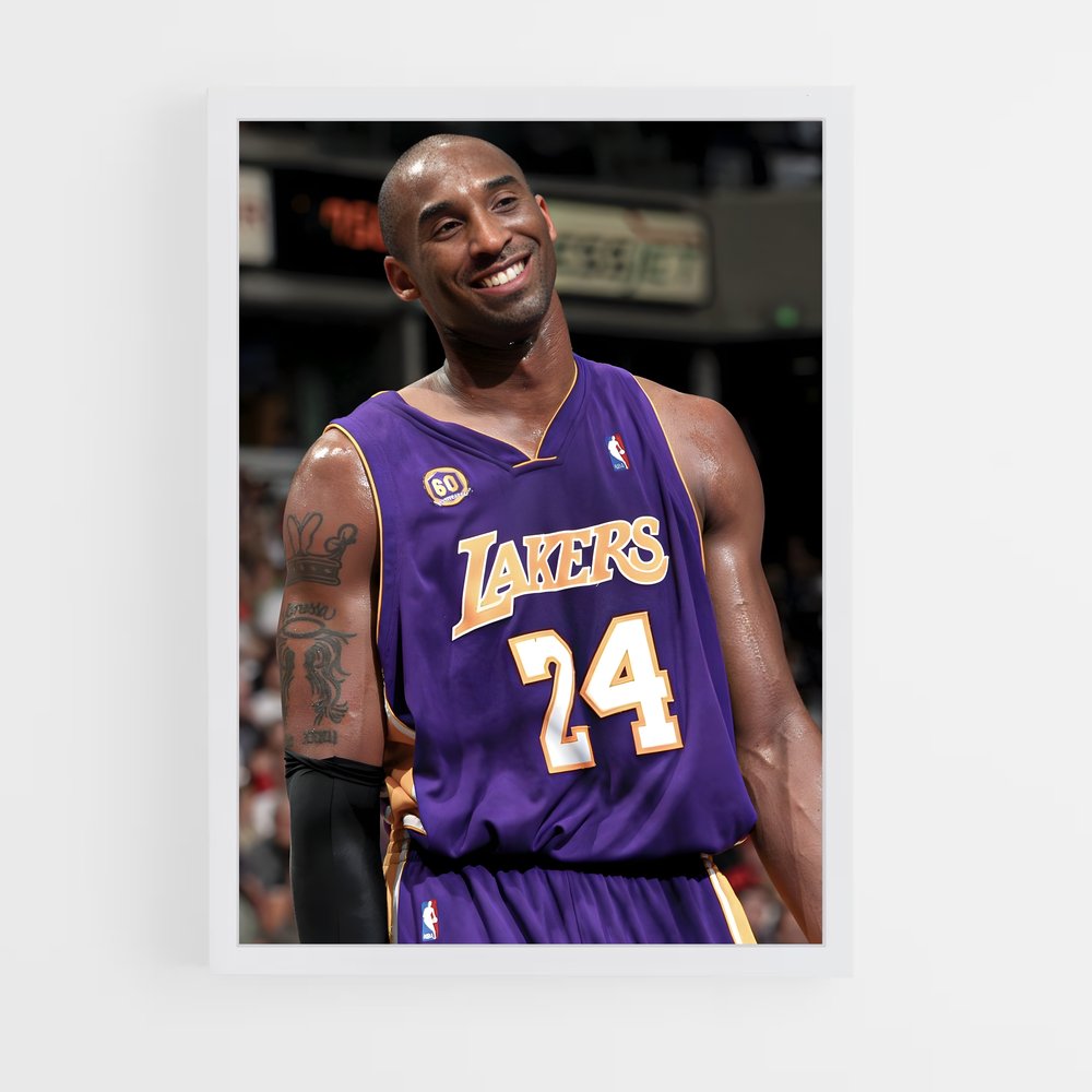 Poster Kobe Sourire – affiche Basketball (vue 3)