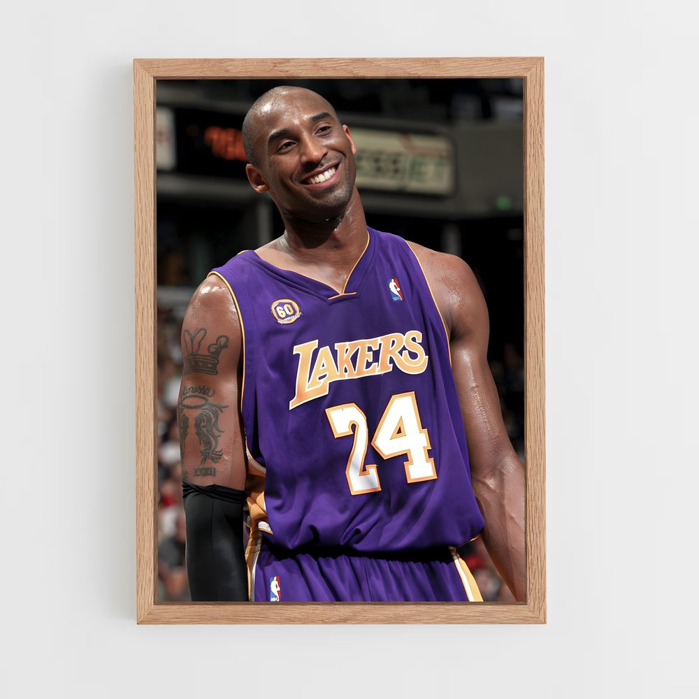 Poster Kobe Sourire – affiche Basketball (vue 4)