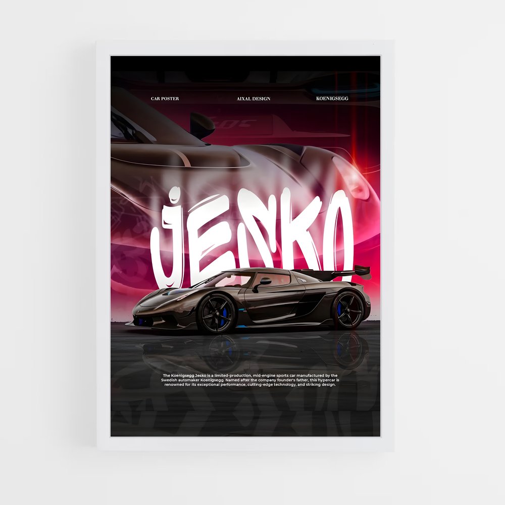 Poster Jesko Édition 11 – affiche Koenigsegg (vue 3)