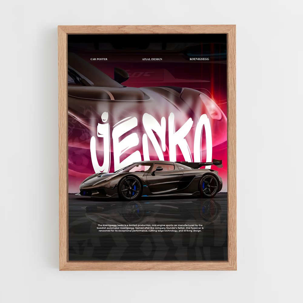 Poster Jesko Édition 11 – affiche Koenigsegg (vue 4)