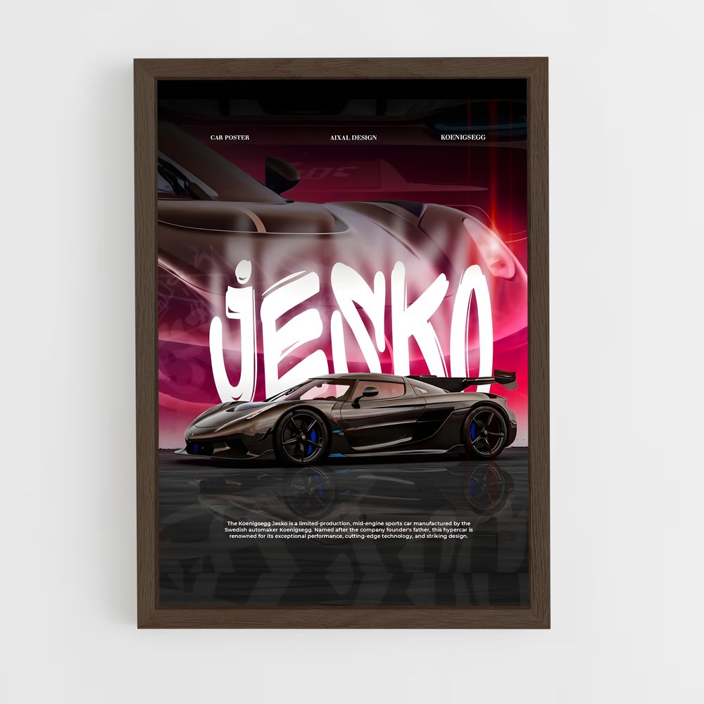 Poster Jesko Édition 11 – affiche Koenigsegg (vue 5)