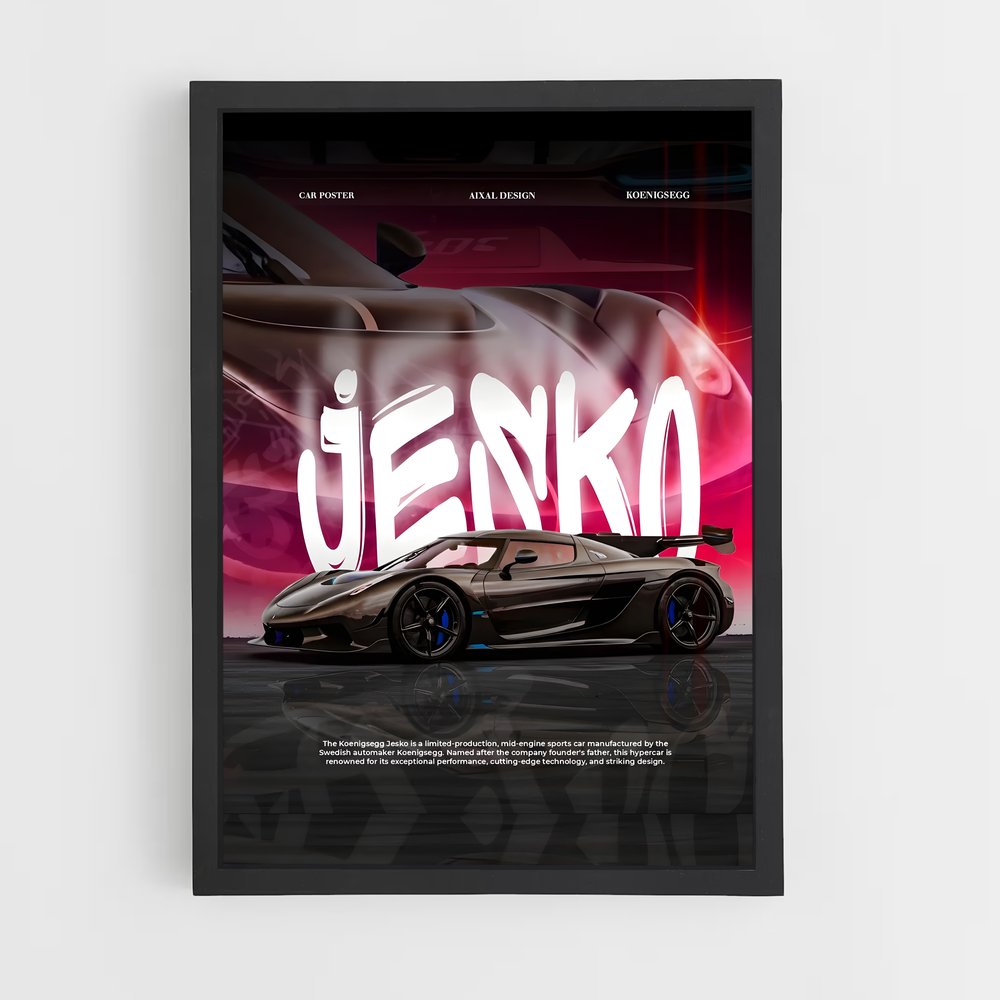 Poster Jesko Édition 11 – affiche Koenigsegg (vue 2)