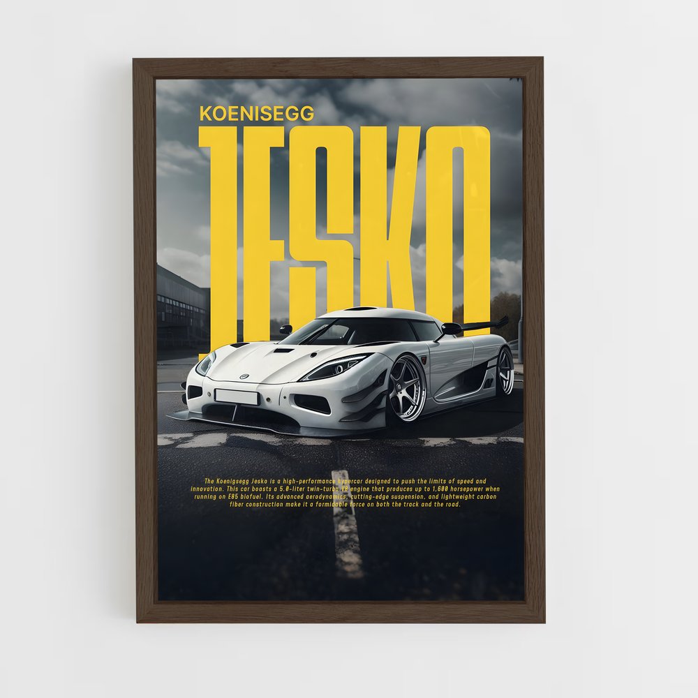 Poster Aileron Haute Vitesse – affiche Koenigsegg (vue 5)