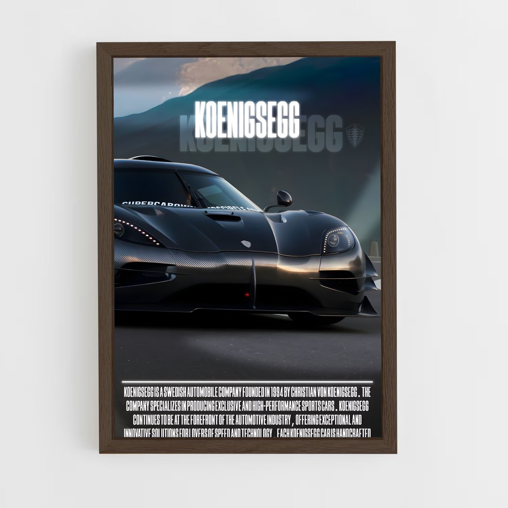 Poster Koenigsegg Performance (vue 5)