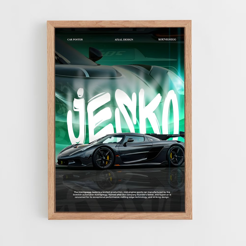 Poster Hyper Performance – affiche Koenigsegg (vue 4)