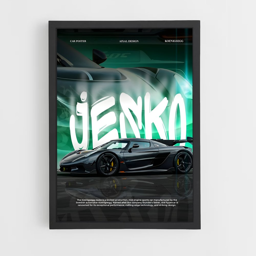 Poster Hyper Performance – affiche Koenigsegg (vue 2)