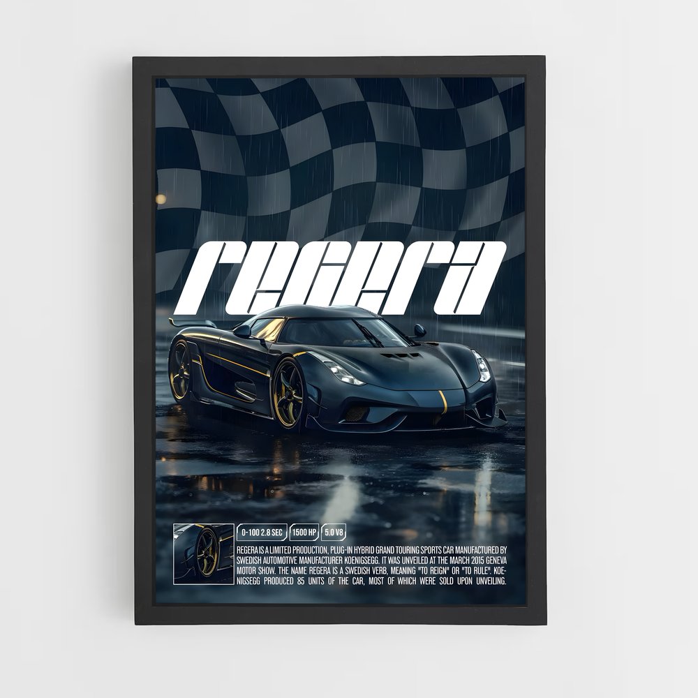Poster Regera – affiche Koenigsegg (vue 2)