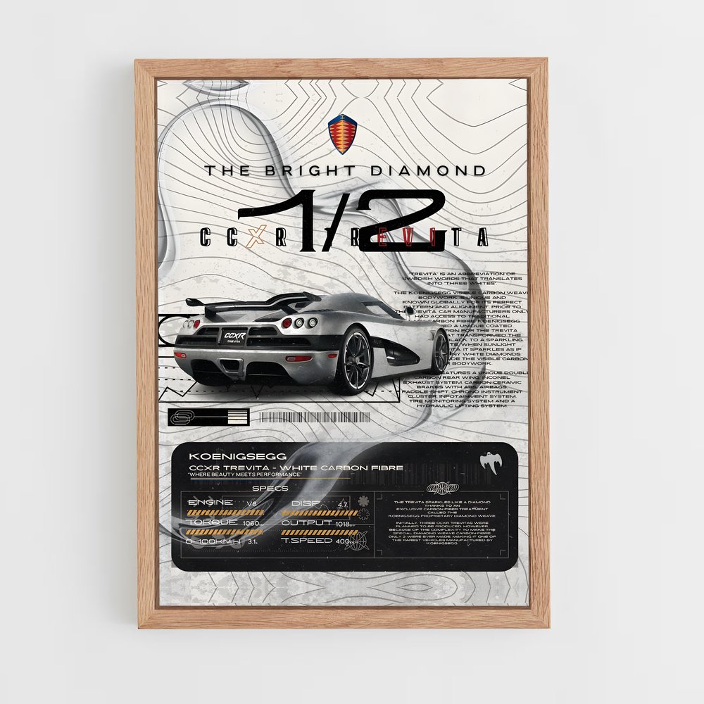 Poster Bright Diamond 1/2 – affiche Koenigsegg (vue 4)