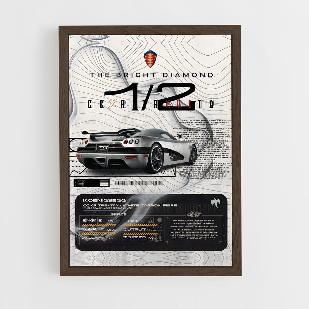 Poster Bright Diamond 1/2 – affiche Koenigsegg (vue 5)