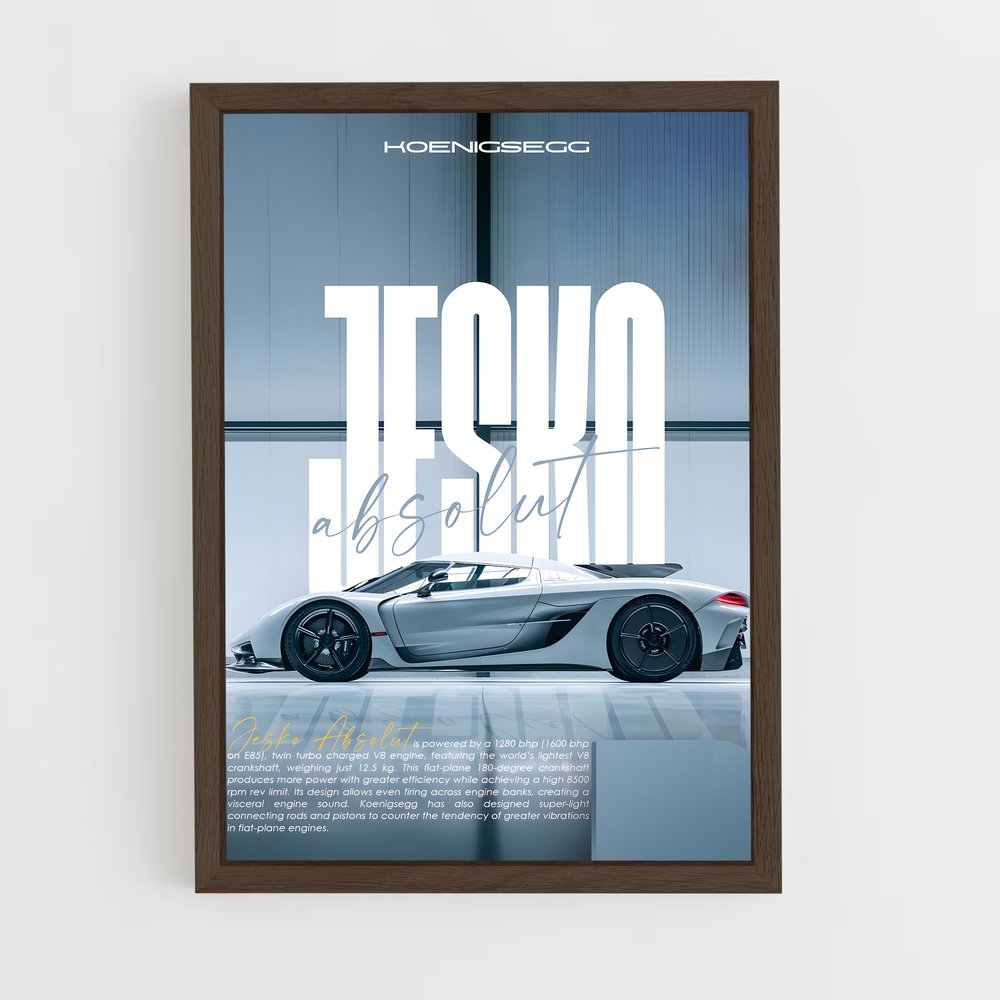 Poster Jesko Absolut – affiche Koenigsegg (vue 5)