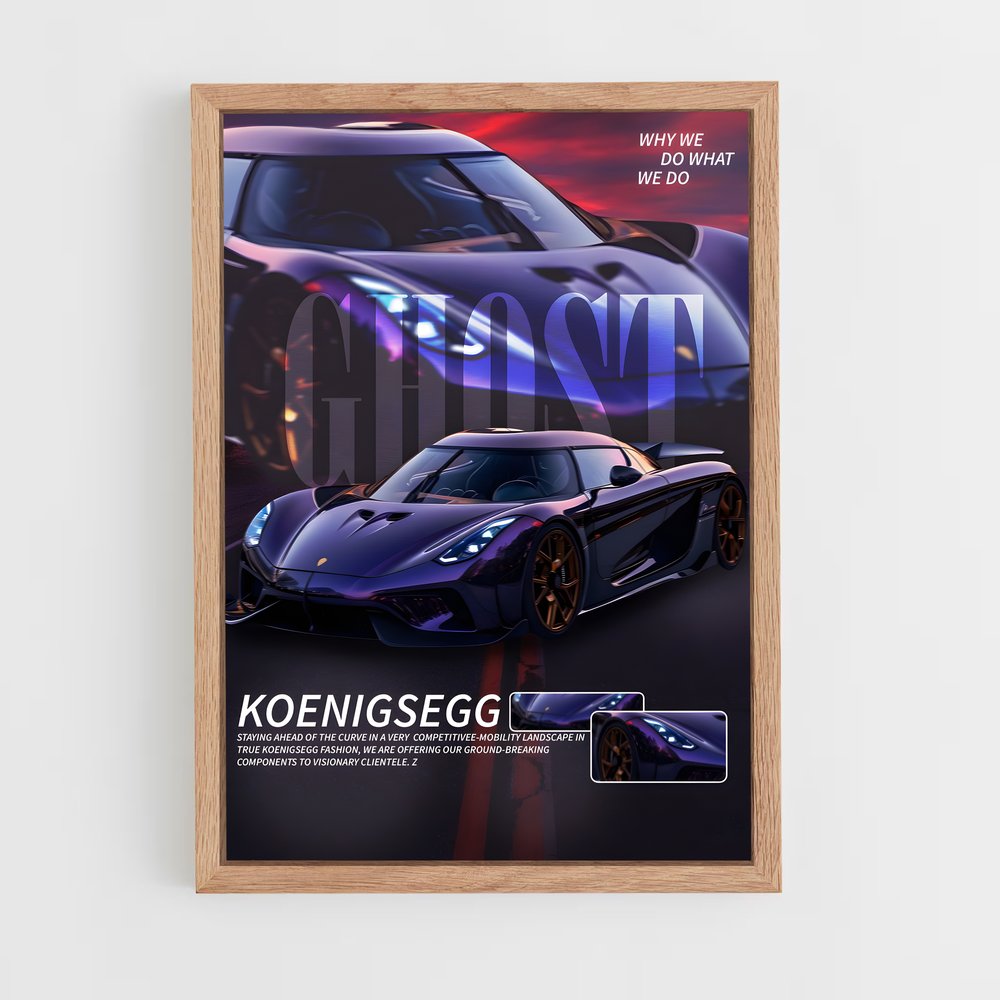 Poster Koenigsegg Ghost (vue 4)