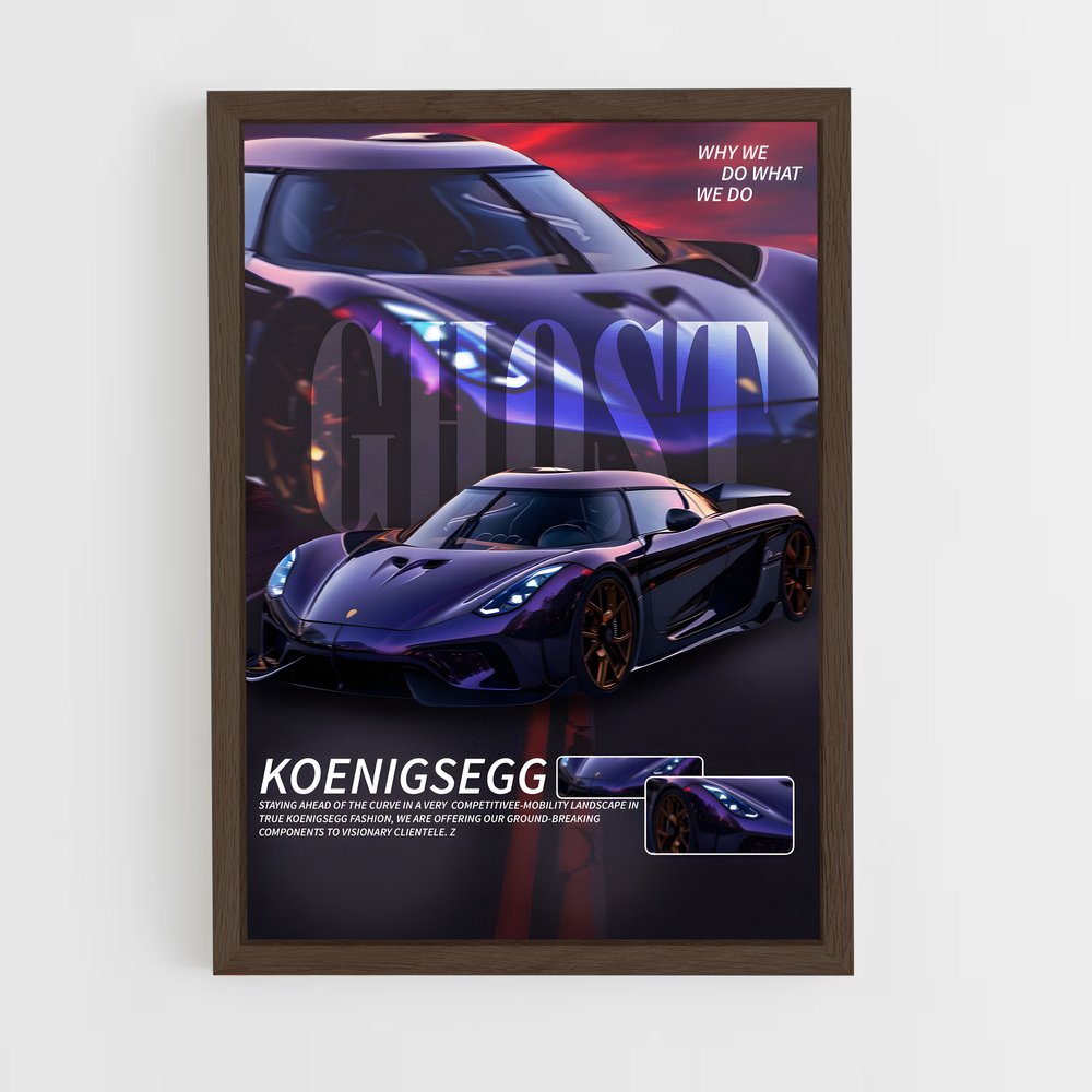 Poster Koenigsegg Ghost (vue 5)
