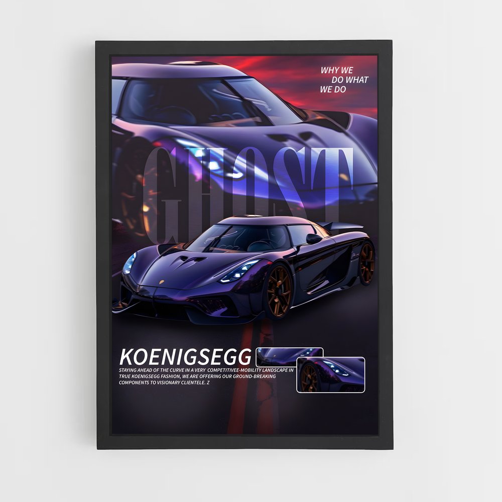 Poster Koenigsegg Ghost (vue 2)