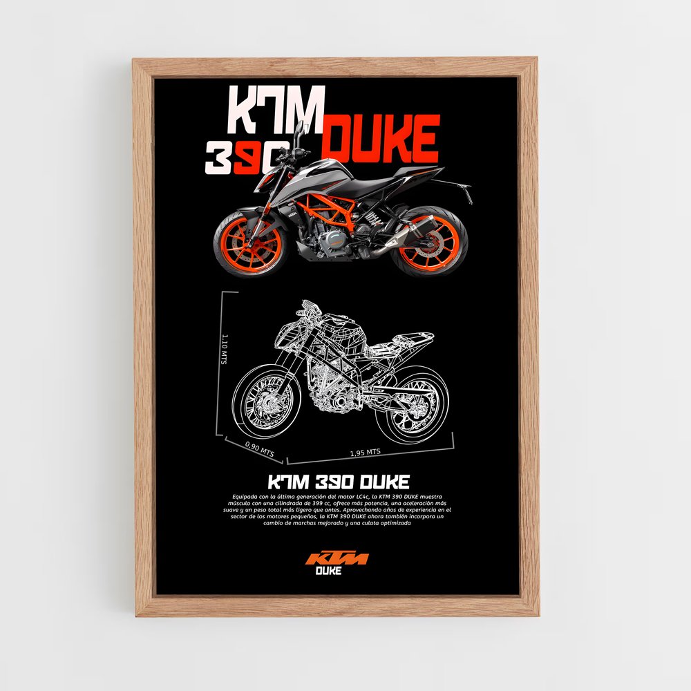 Poster Duke 390 – affiche KTM (vue 4)