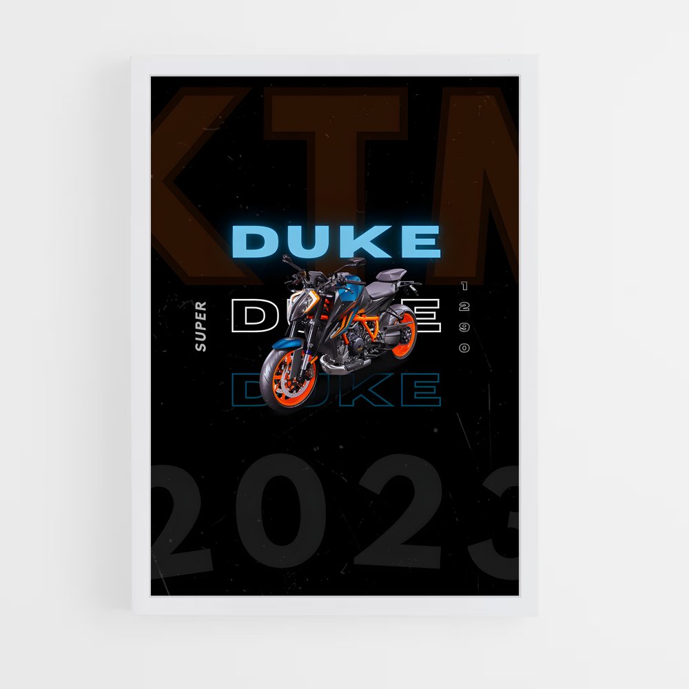 Poster Duke 2023 – affiche KTM (vue 3)