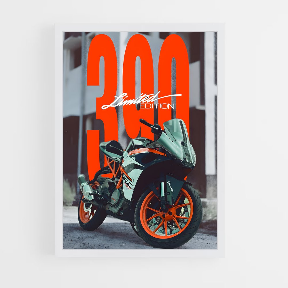Poster Edition Limitée Moto 300 – affiche KTM (vue 3)