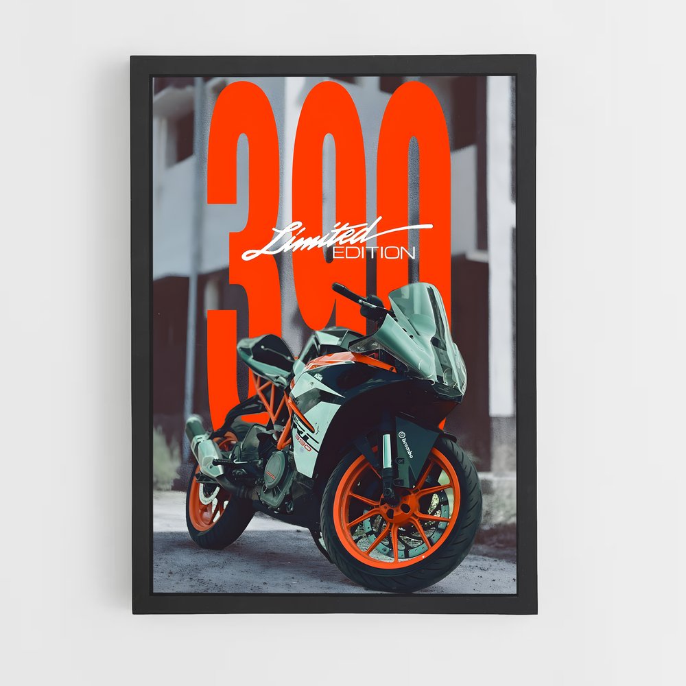 Poster Edition Limitée Moto 300 – affiche KTM (vue 2)