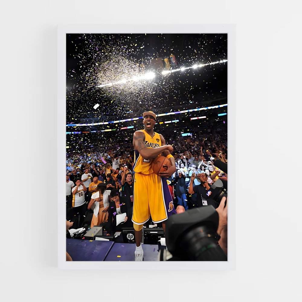 Poster Lakers Victoire – affiche Basketball (vue 3)