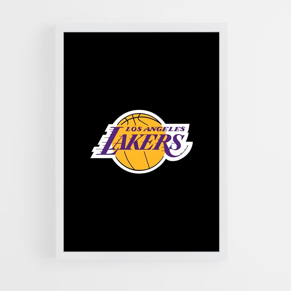 Poster Lakers Sombre – affiche Basketball (vue 3)