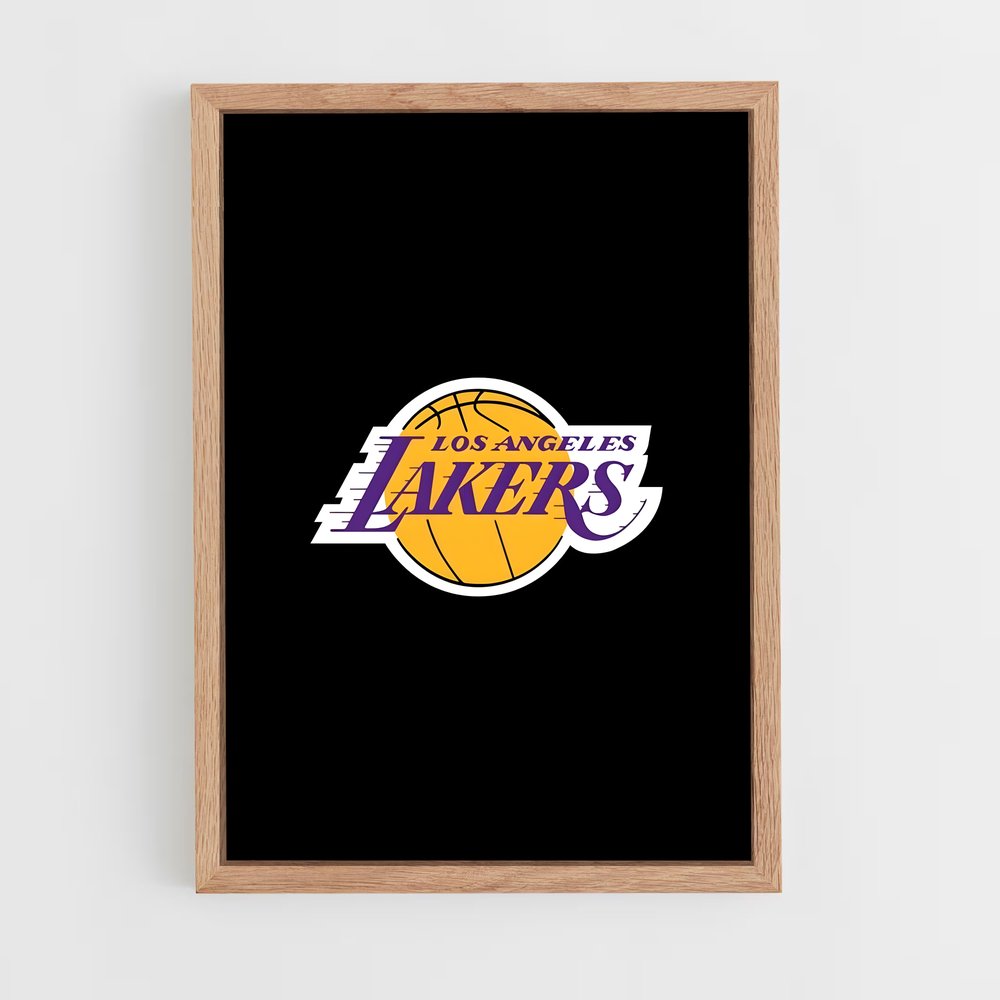 Poster Lakers Sombre – affiche Basketball (vue 4)