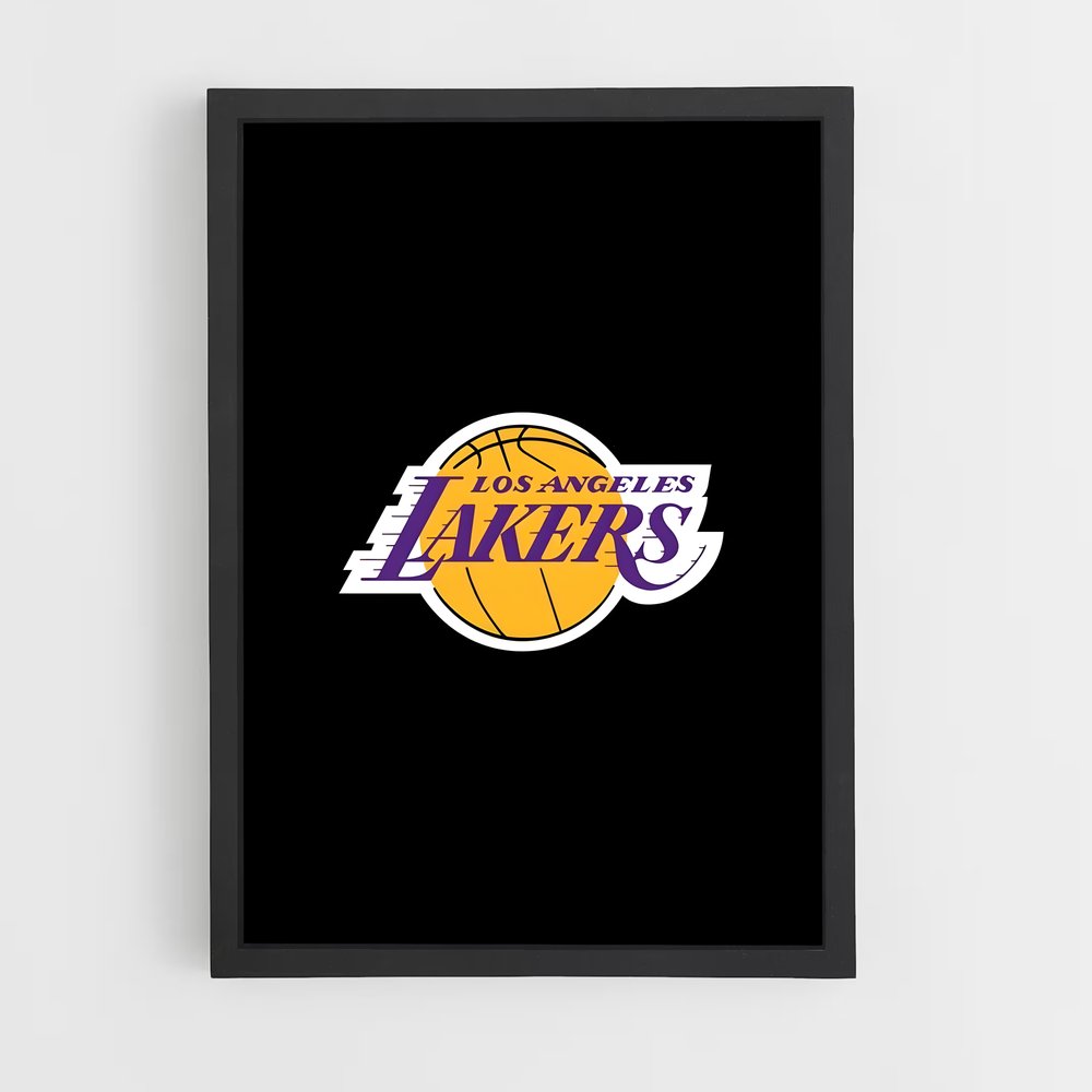 Poster Lakers Sombre – affiche Basketball (vue 2)