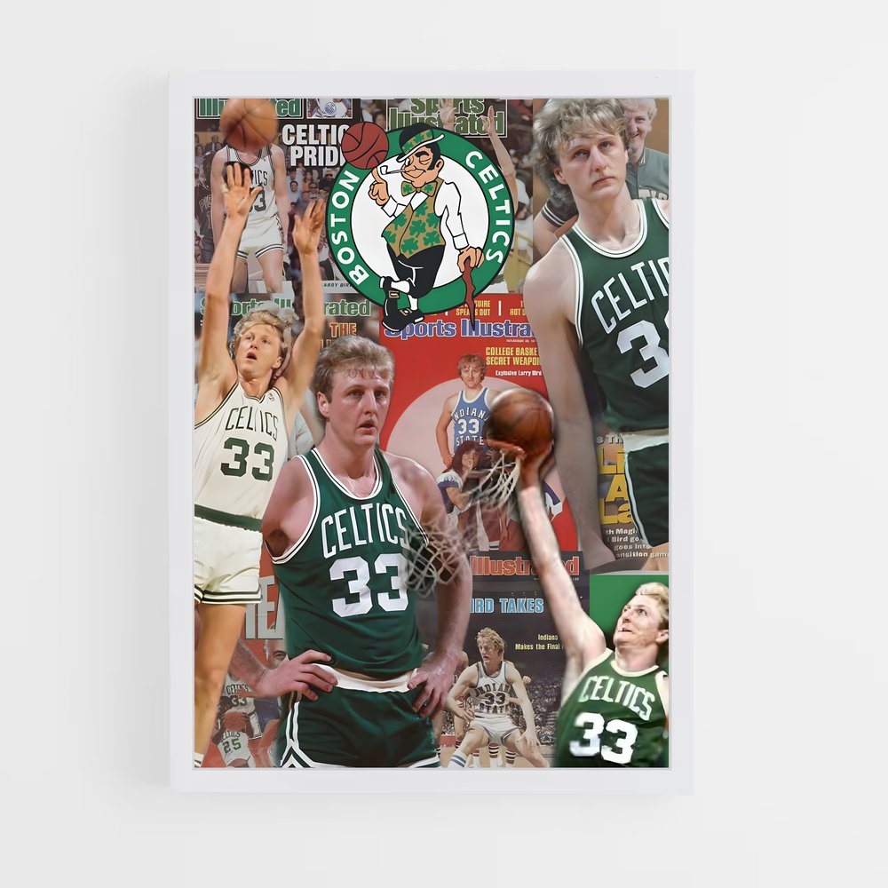 Poster Celtics Légende 33 – affiche Basketball (vue 3)