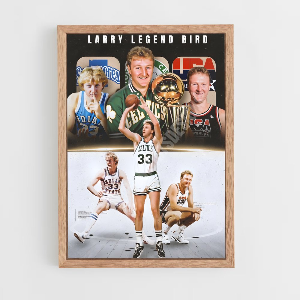 Poster Larry Legend – affiche Basketball (vue 4)