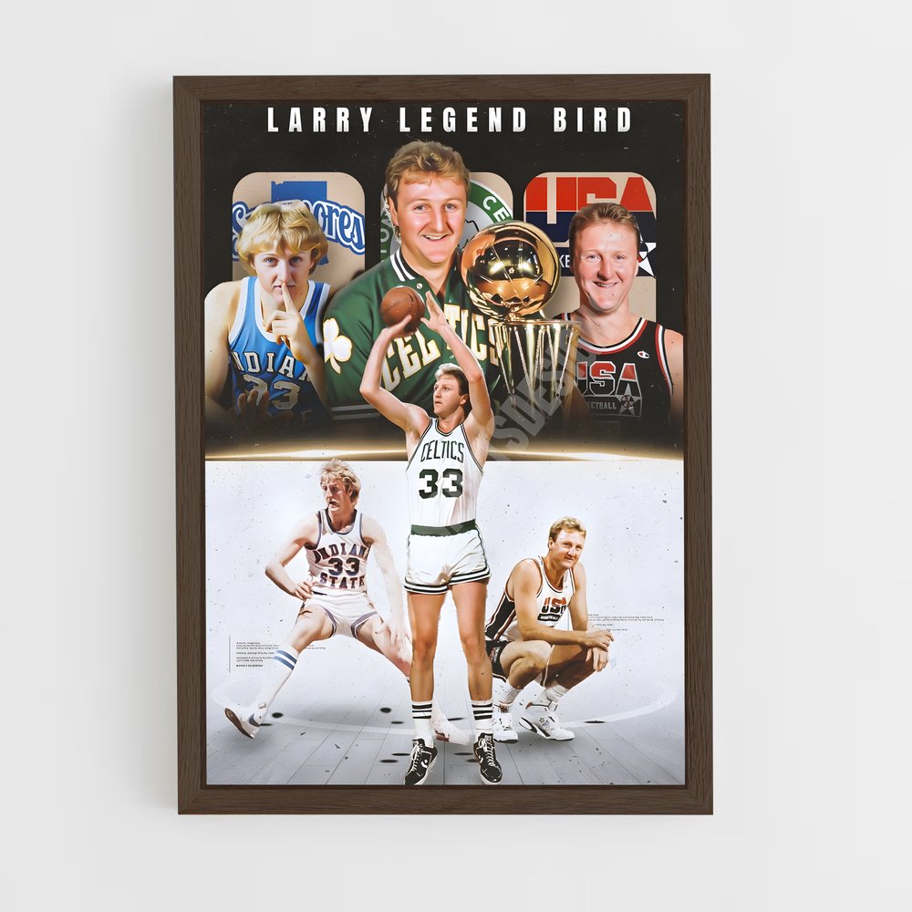 Poster Larry Legend – affiche Basketball (vue 5)