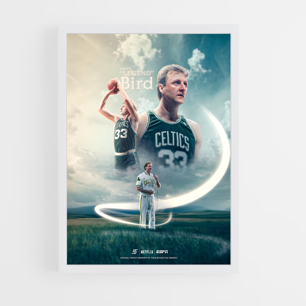 Poster La Légende Bird – affiche Basketball (vue 3)