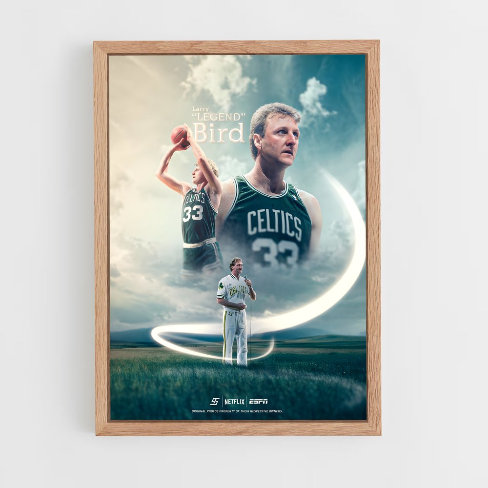 Poster La Légende Bird – affiche Basketball (vue 4)