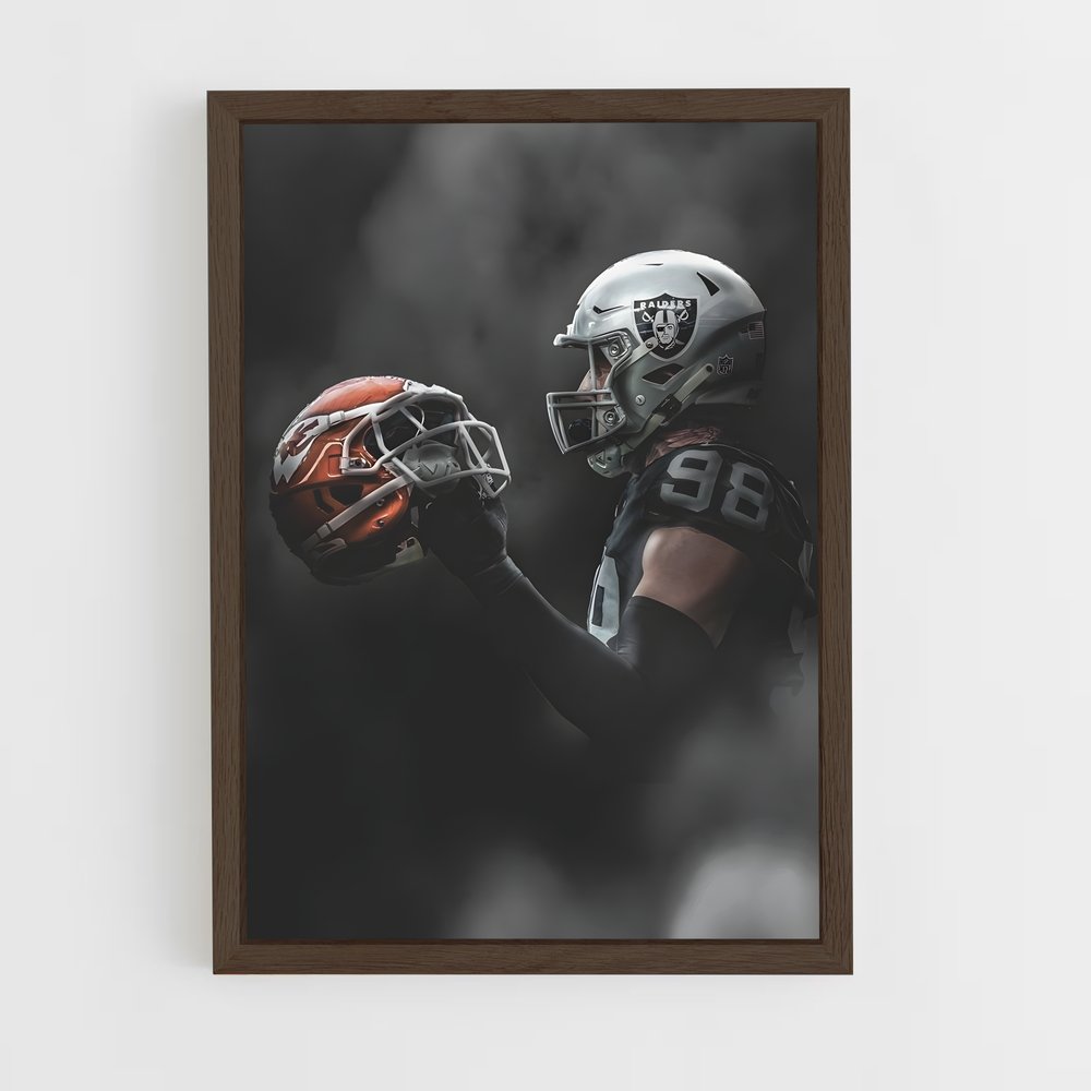 Poster Las Vegas Raiders Casque – affiche Football US (vue 5)