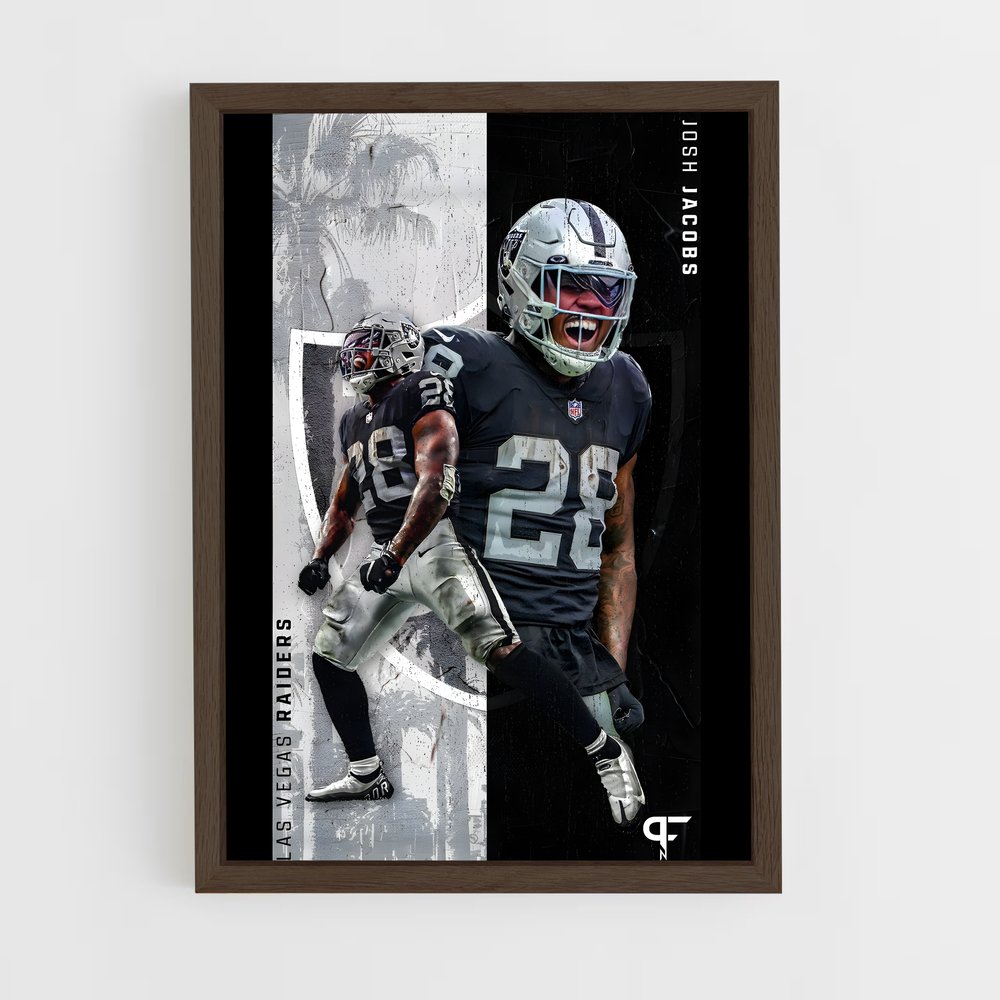 Poster Josh Jacobs – affiche Football US (vue 5)