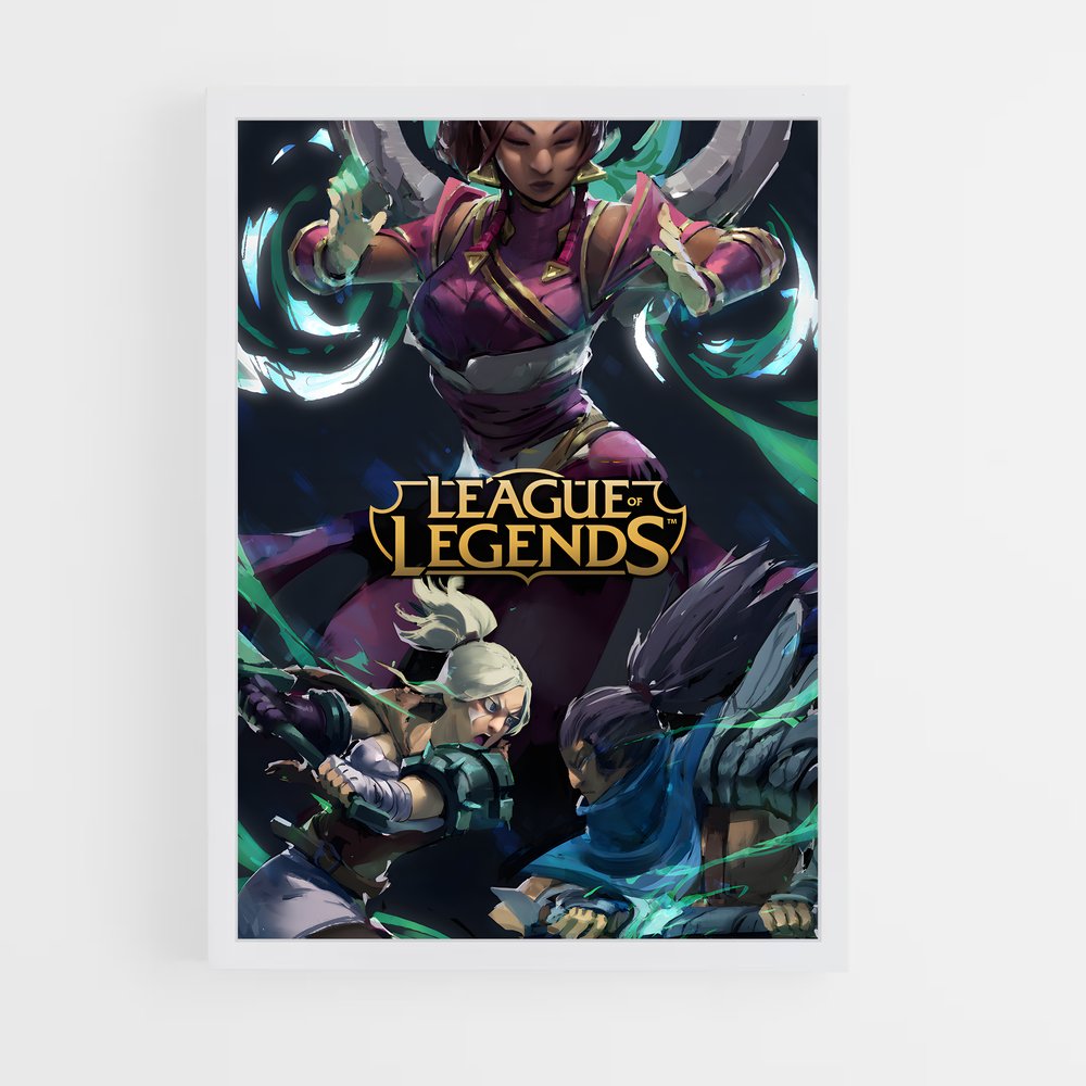 Poster LOL Guerrières – affiche League Of Legends (vue 3)