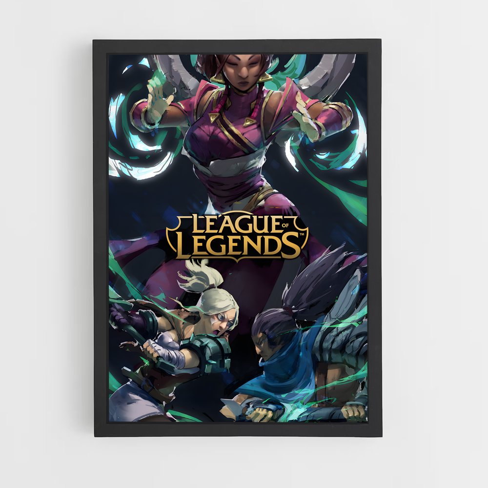 Poster LOL Guerrières – affiche League Of Legends (vue 2)