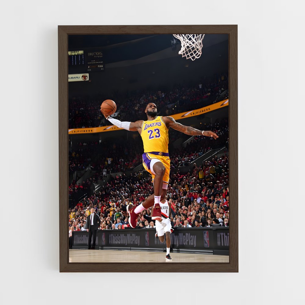 Poster Lebron James Dunk – affiche Basketball (vue 5)